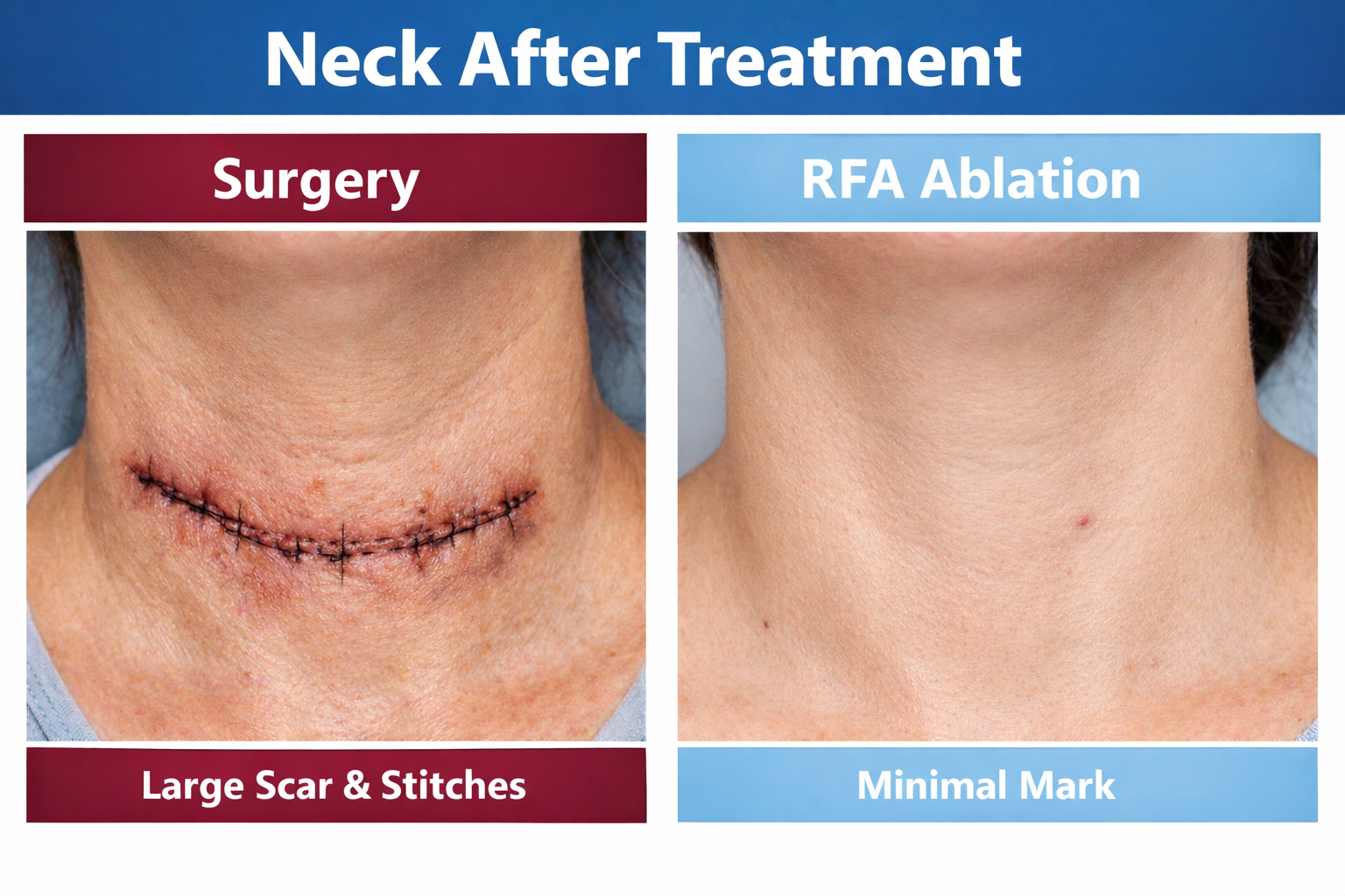 Comparison of Thyroid Nodule Ablation vs Surgery